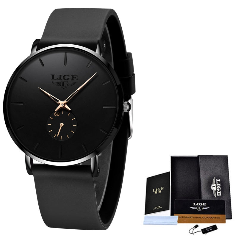 Relógio Masculino de Quartzo Ultra Fino Impermeável